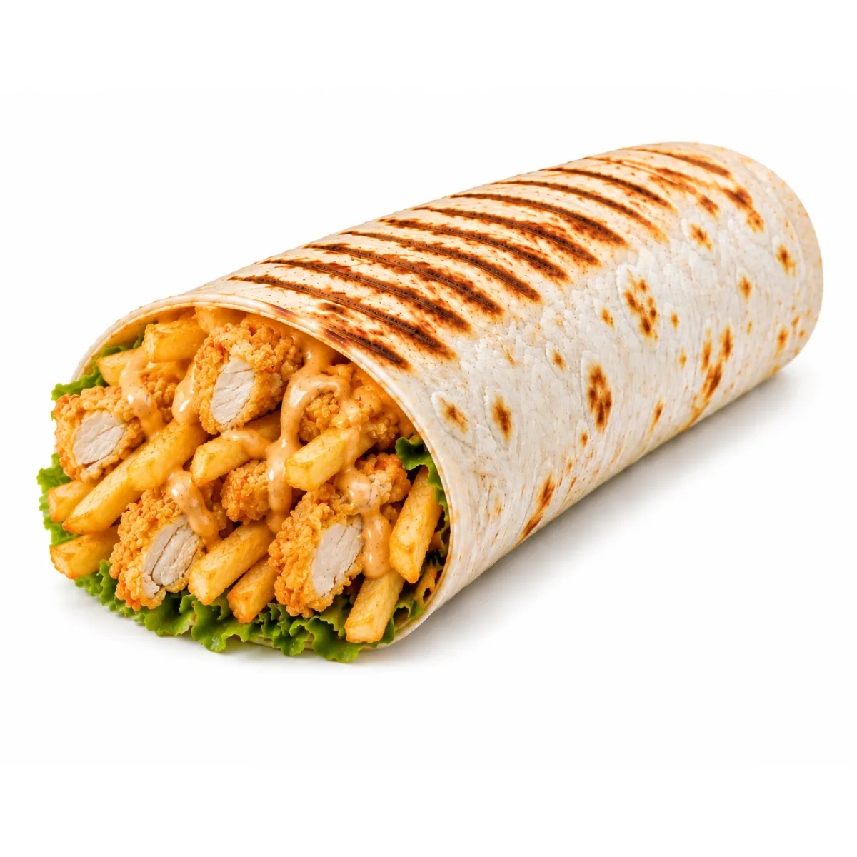 Chicken Strips Fries Tortilla