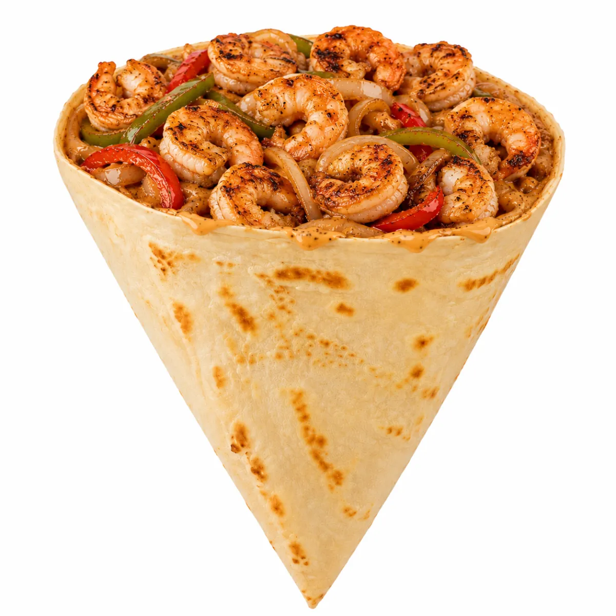 Grilled Shrimp Crepe