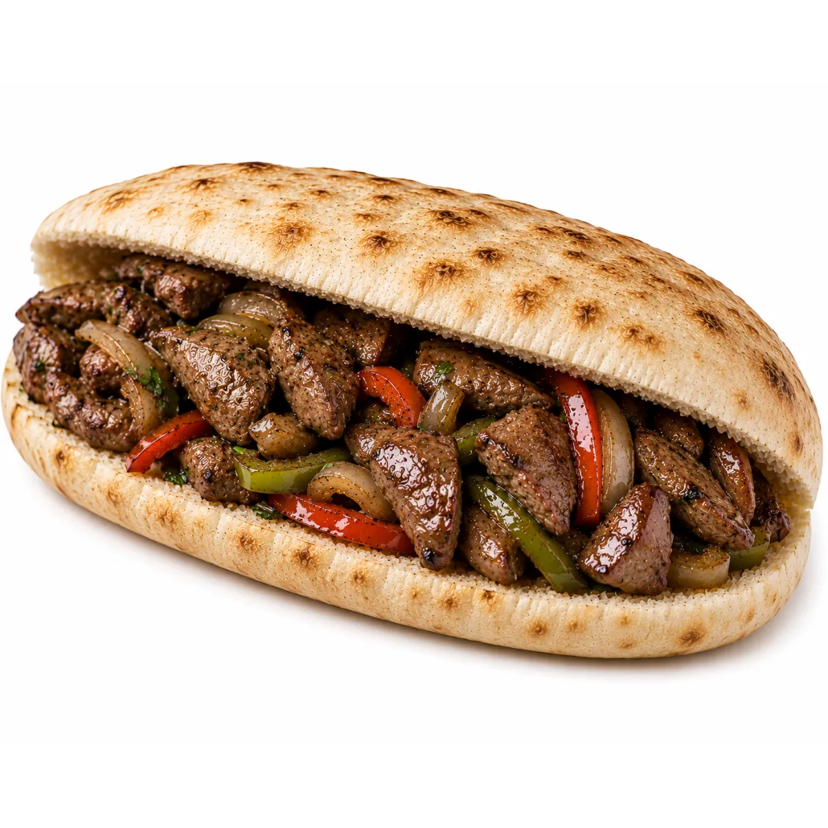 ساندوتش كبدة بلدي شامي