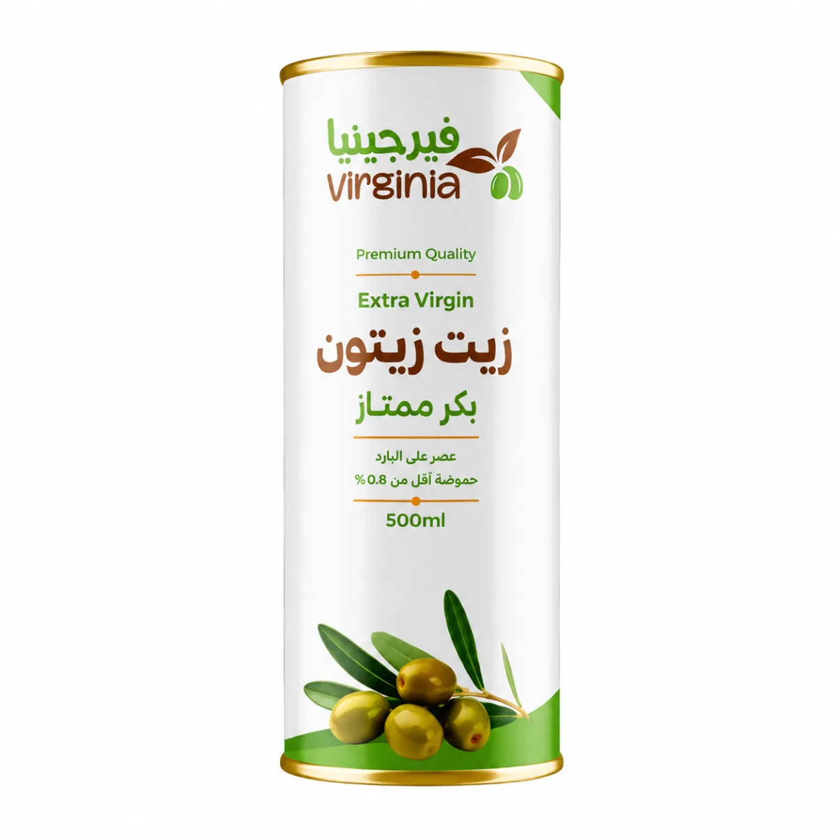 Virginia Extra Virgin Olive Oil – 500 ml (Metal Can)