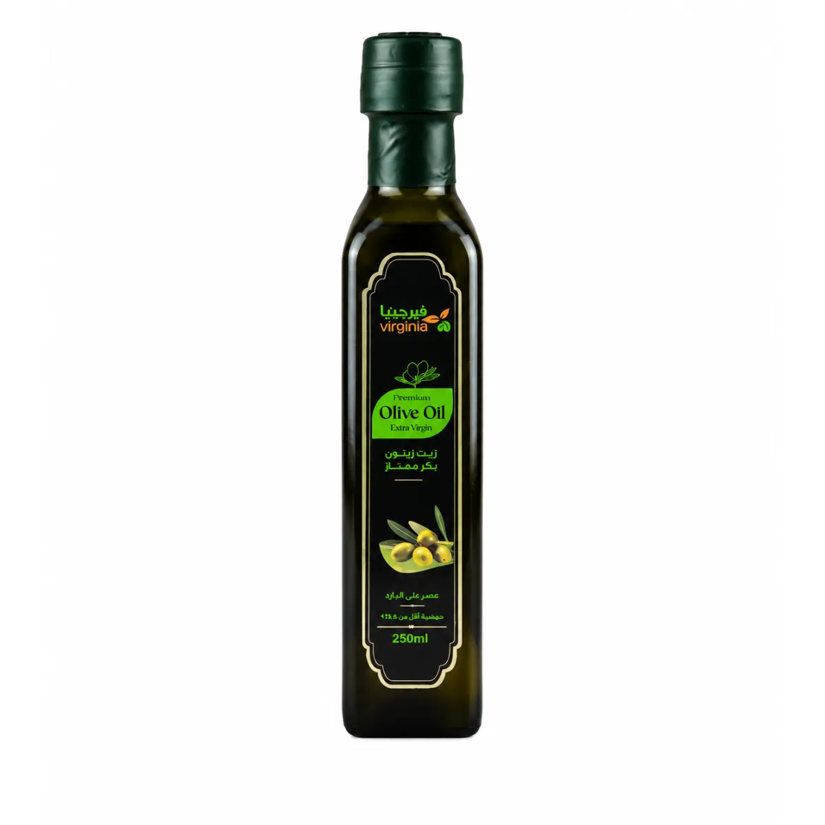 Virginia Extra Virgin Olive Oil – 250 ml (Glass Bottle)
