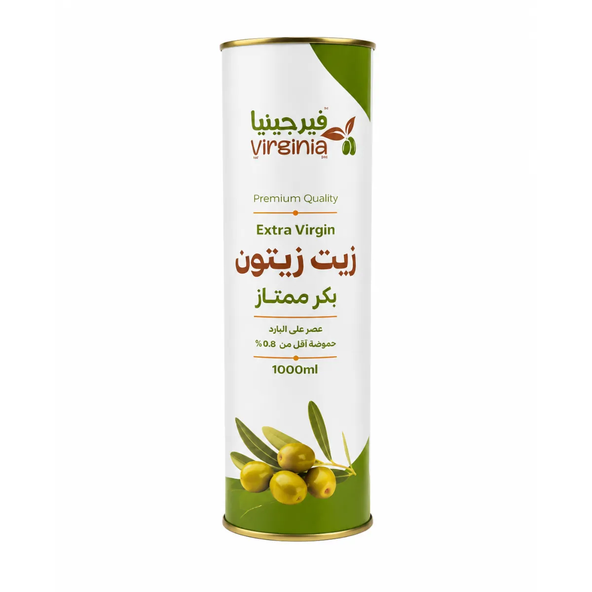 Virginia Extra Virgin Olive Oil – 1 Liter (Metal Can)